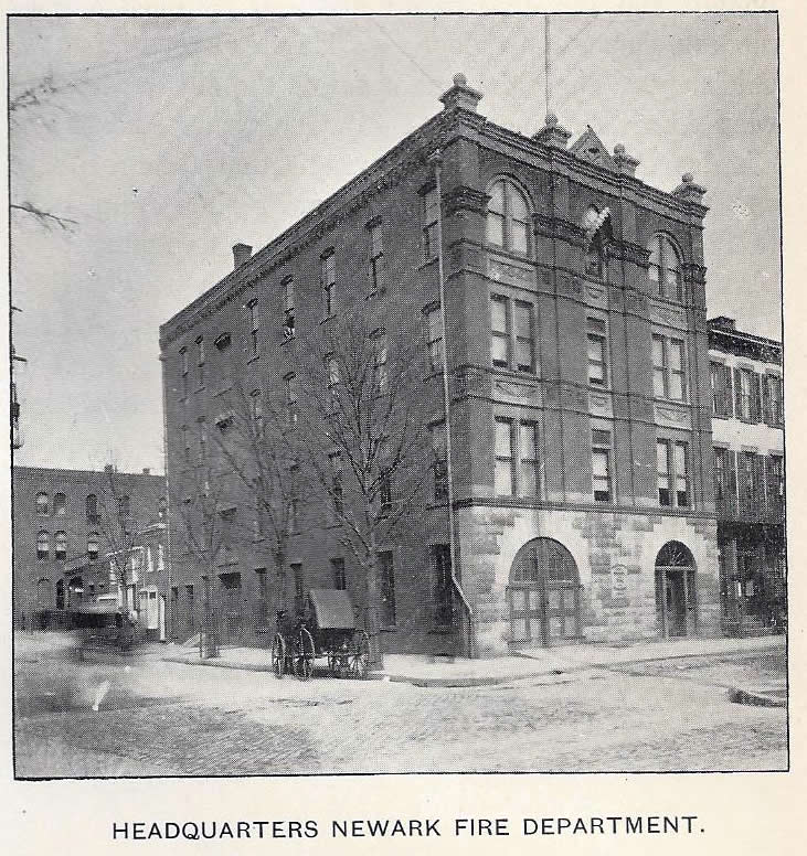 Newark Fire Headquarters 1900
31 Academy Street
From: "Newark, the Metropolis of New Jersey" Published by the Progress Publishing Co. 1901
