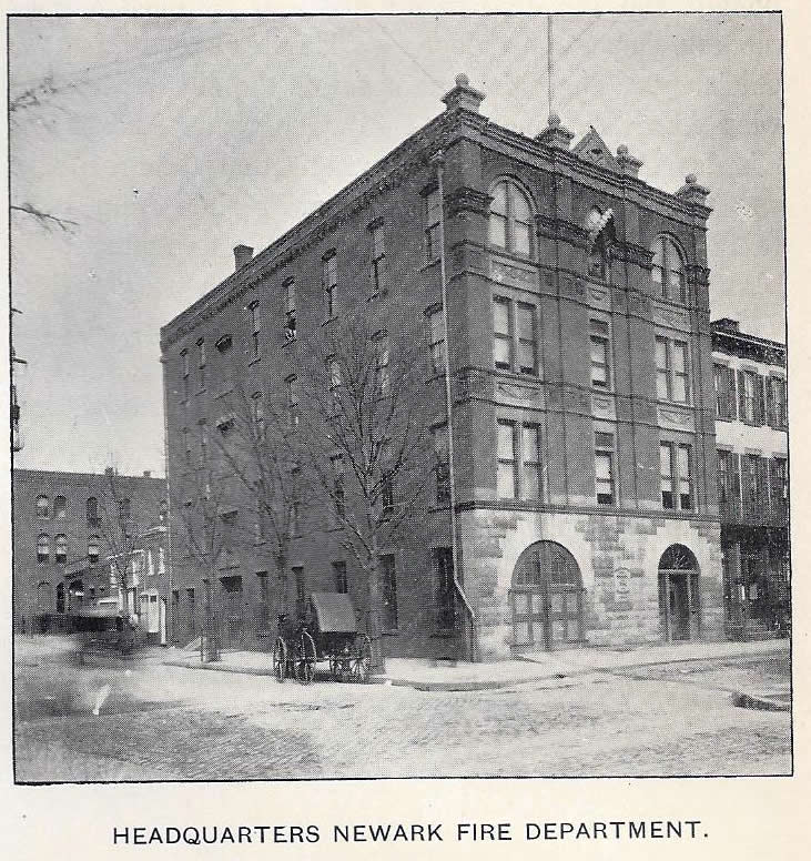 Newark Fire Headquarters 1900
31 Academy Street
From: "Newark, the Metropolis of New Jersey" Published by the Progress Publishing Co. 1901
