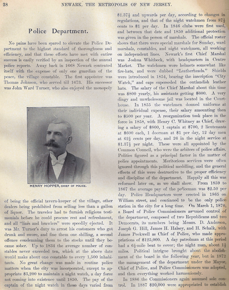 Part 1
From: "Newark, the Metropolis of New Jersey" Published by the Progress Publishing Co. 1901
