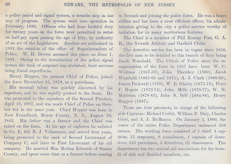 Part 2
From: "Newark, the Metropolis of New Jersey" Published by the Progress Publishing Co. 1901
