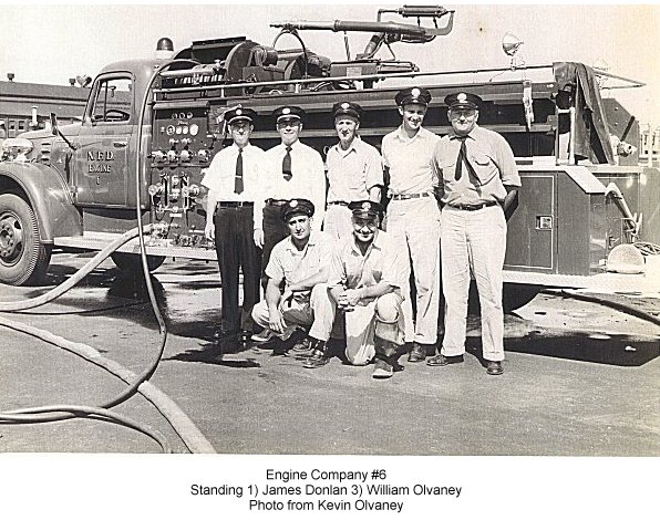 Back Row - James Dolan, Captain Greeley, William Olvaney, Henry Keiswetter & Bob Indergrund
Front Row - Peter Barone & Teddy Smith
