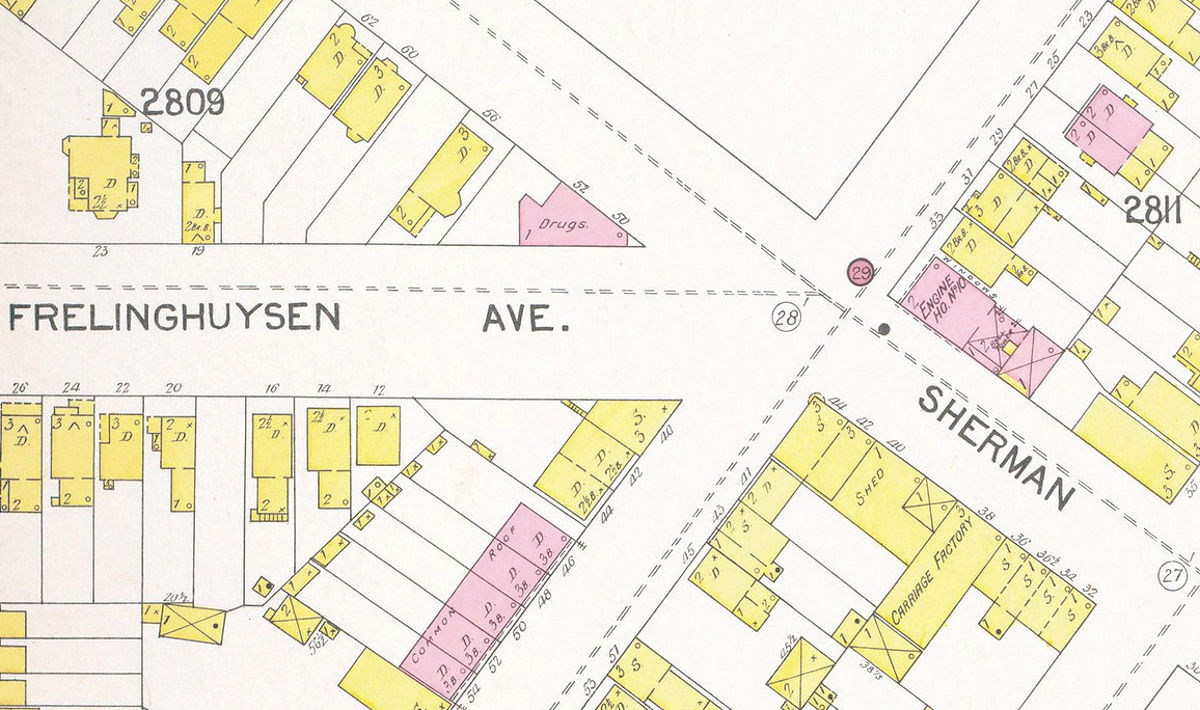 1892 Map
35 Astor Street & Sherman Avenue 
