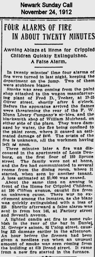 Four Alarms of Fire in about Twenty Minutes
1912
