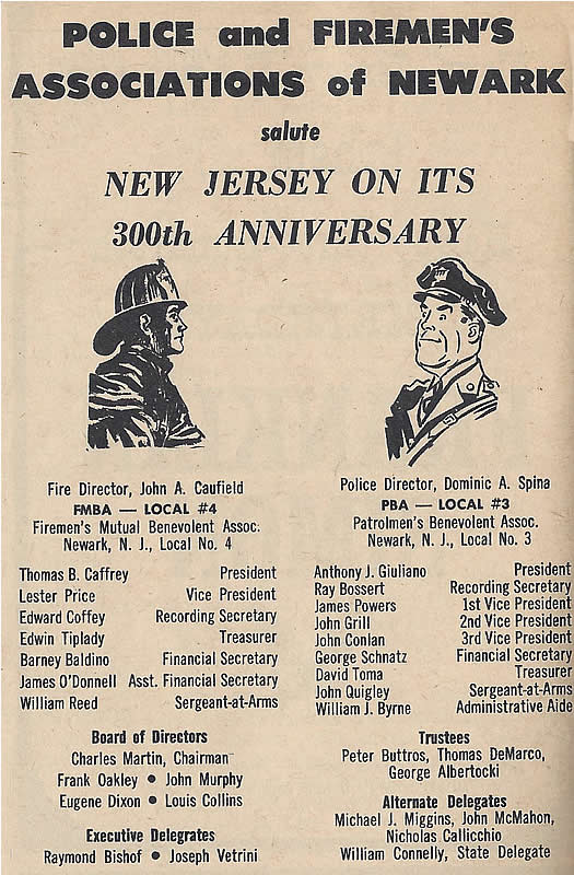 Police Association Salutes New Jersey
1964
