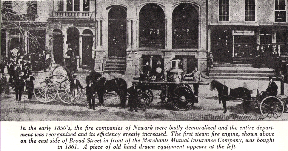 First Steam Engine
Click on above image to enlarge.

From "National Newark & Essex Banking Company"
