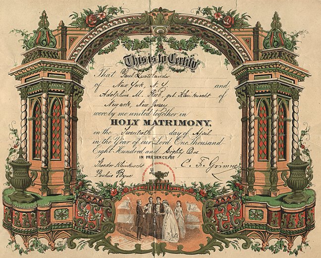 Marriage Certificate 1881
