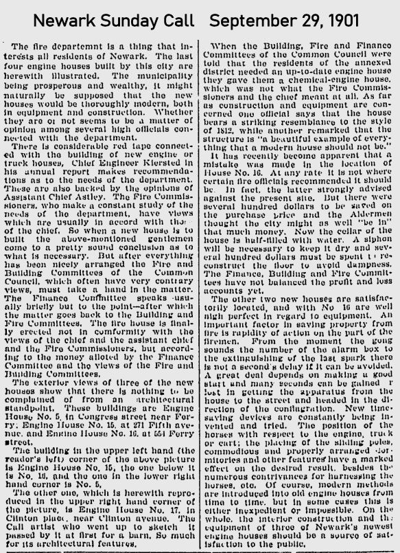 Engine Co. No. 15
September 29, 1901
