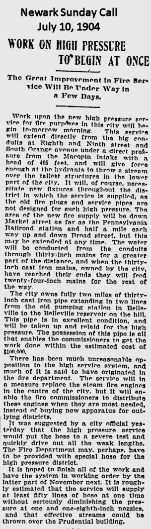 Work on High Pressure to Begin at Once
July 10, 1904
