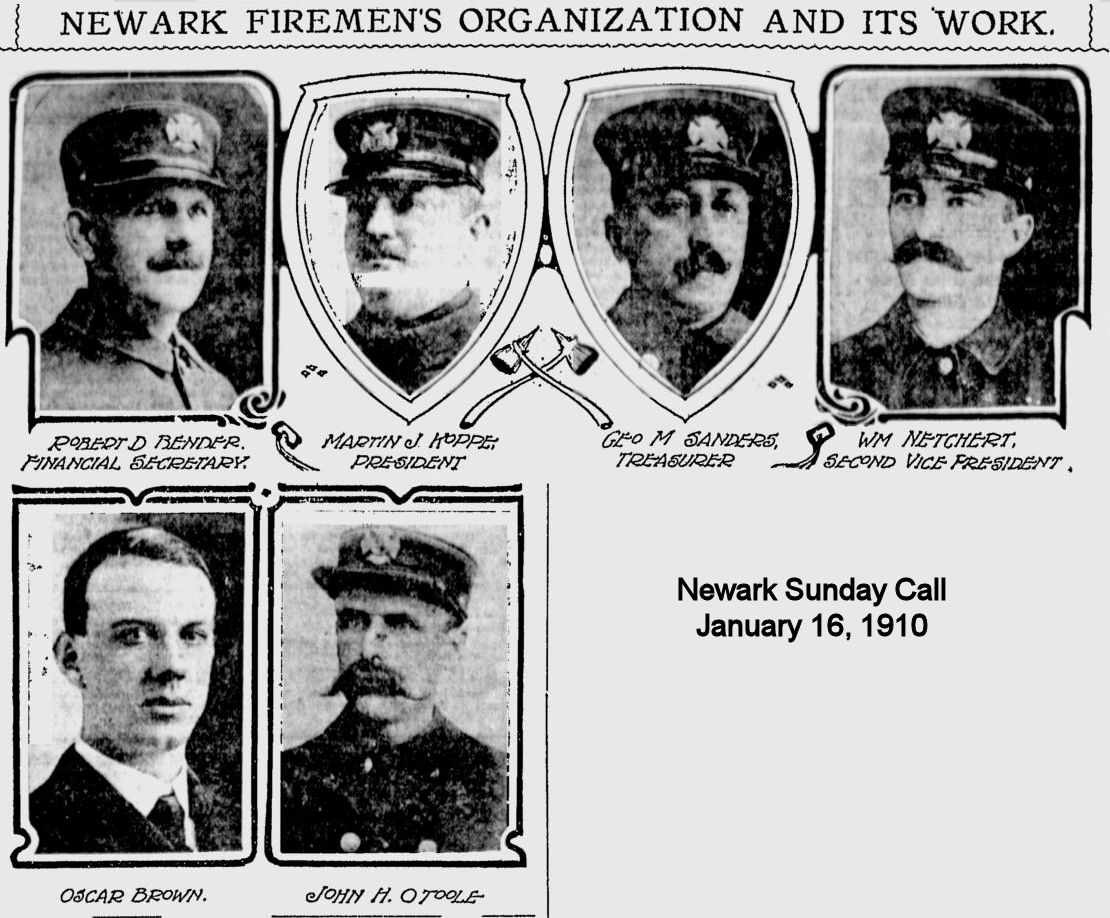 Newark Firemen's Organization and its Work
January 16, 1910
