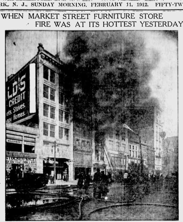 When Market Street Furniture Store Fire was at its Hottest Yesterday
1912
