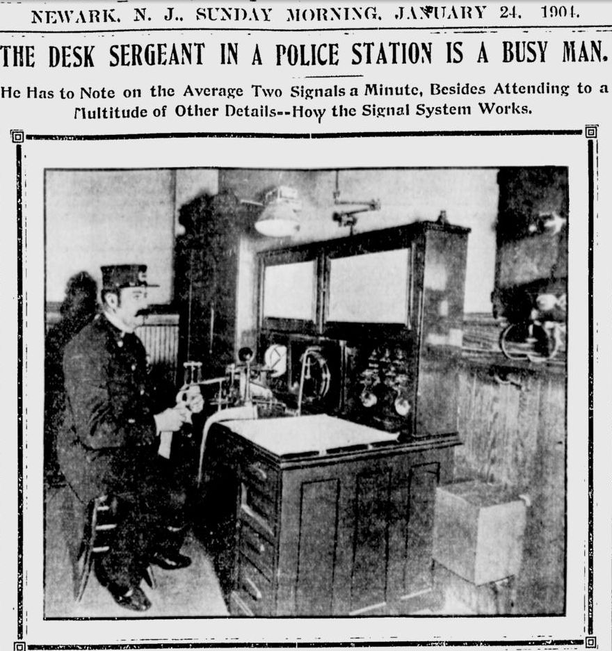 The Desk Sergeant in a Police Station is a Busy Man
January 24, 1904
