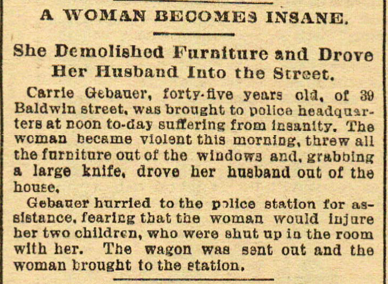 A Woman Becomes Insane
