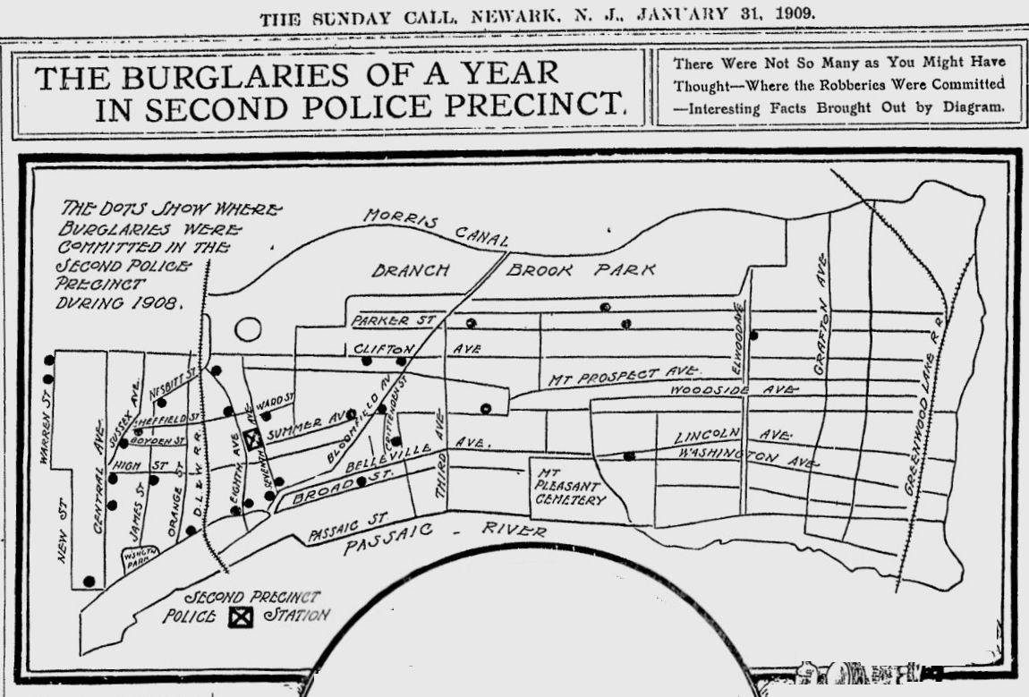 The Burglaries of a Year in Second Police Precinct
January 31, 1909
