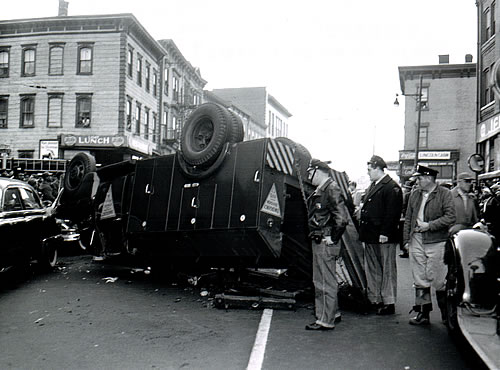 Overturned Emergency Truck - 1956
