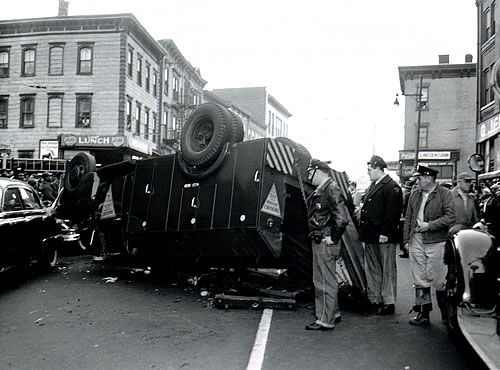 Overturned Emergency Truck - 1956
