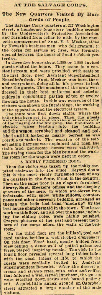 The New Quarters Visited by Hundreds of People
May 25, 1893
