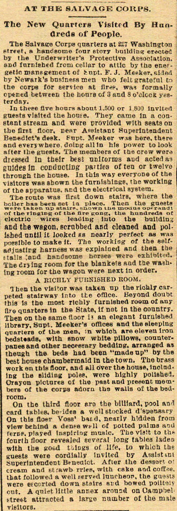 The New Quarters Visited by Hundreds of People
May 25, 1893
