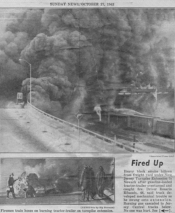 Jersey Central Railroad Yard Fire
