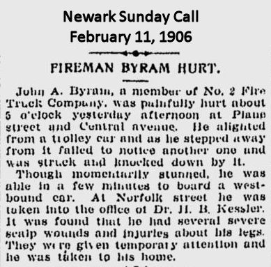 Fireman Byram Hurt
February 11, 1906
