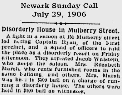 Disorderly House in Mulberry Street
July 29, 1906
