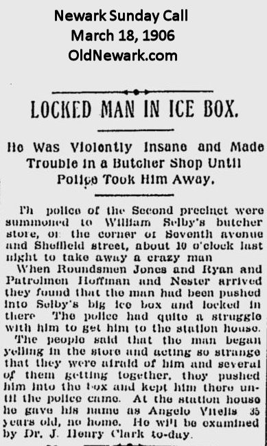 Locked Man in Ice Box
March 18, 1906
